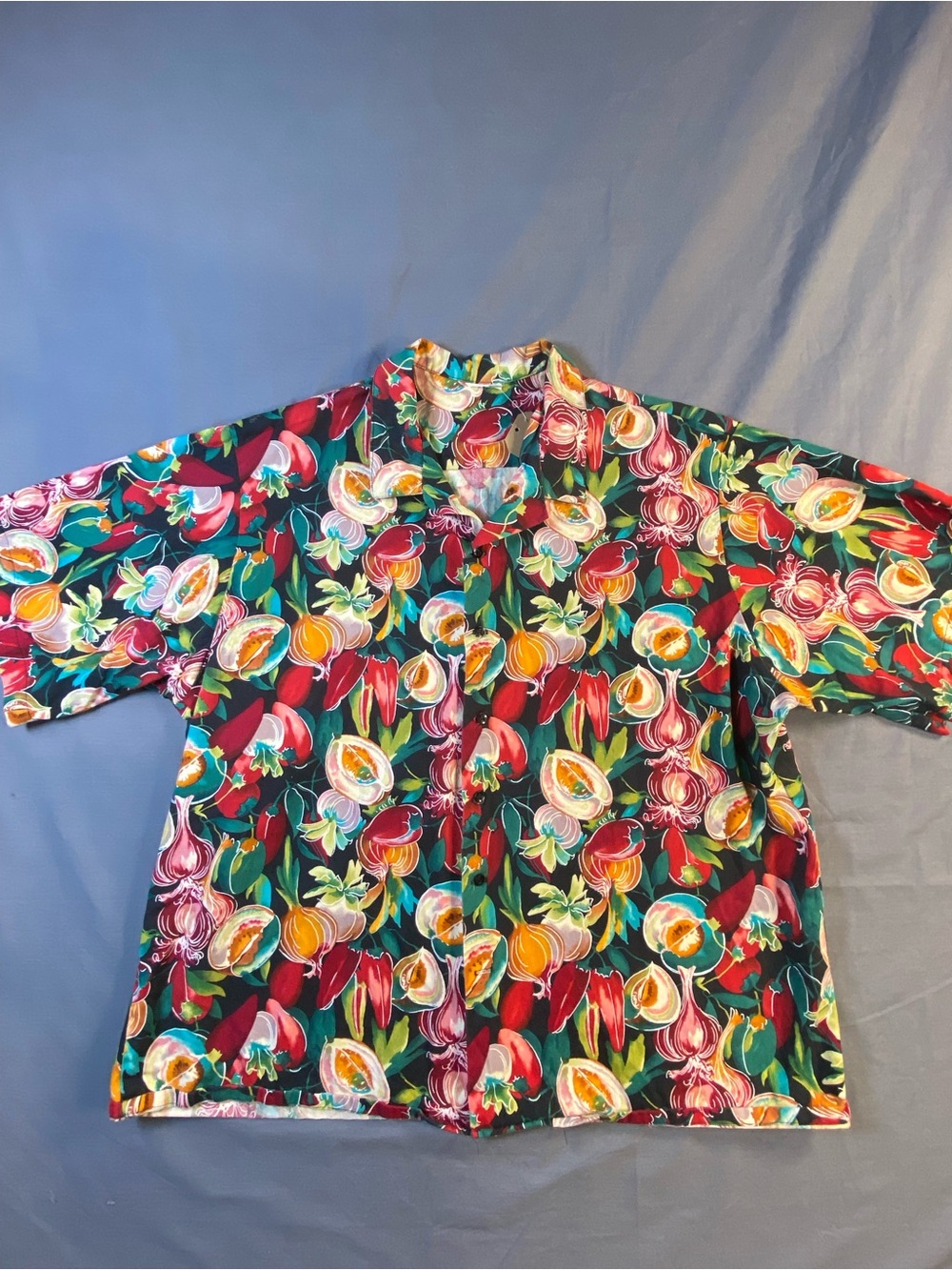 Source Unknown Men's Short-Sleeve Button-Up Shirt - Multicolor Tropical Print